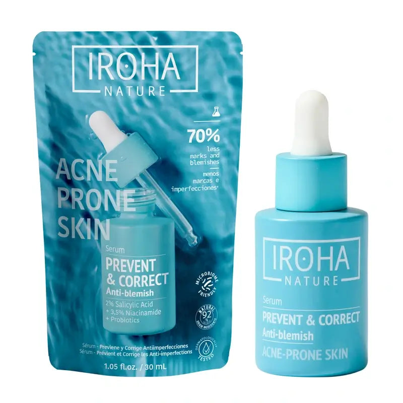 Iroha Nature Sérum anti-imperfections pour peaux grasses, 30 ml