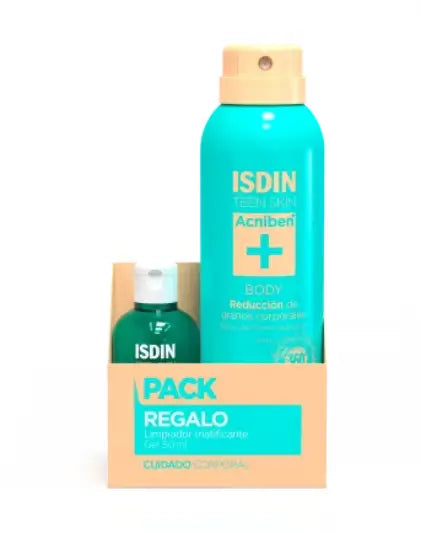 Isdin Acniben Pack Acniben Body + Cleansing Gel, 150+50 Ml