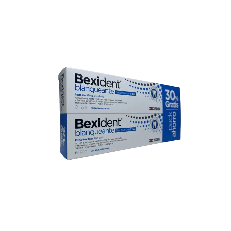 Isdin Bexident Duplo Pâte blanchissante, 2 x 125Ml