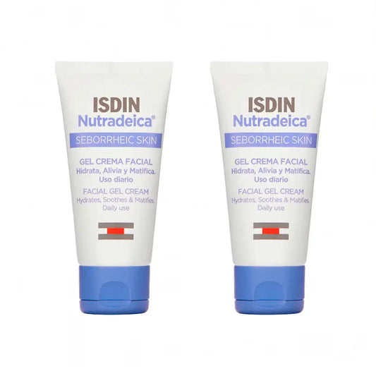 Isdin Duplo Nutradeica Gel Crème Visage 2 x 50 Ml