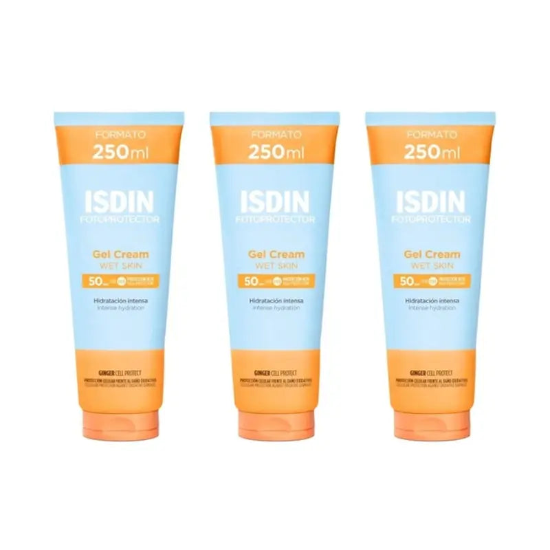 Isdin Fotoprotector Cream Gel Spf 50+, 3X250 Ml