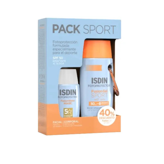 Isdin Fotoprotector Pack Sport Fwm + Fusion Gel Sport 40%.