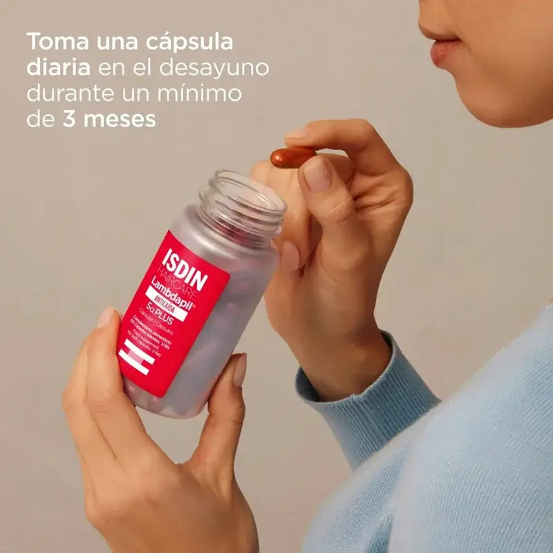 Isdin Lambdapil 5 Alfa Plus Capsules, Pack 3 x 60 Unités