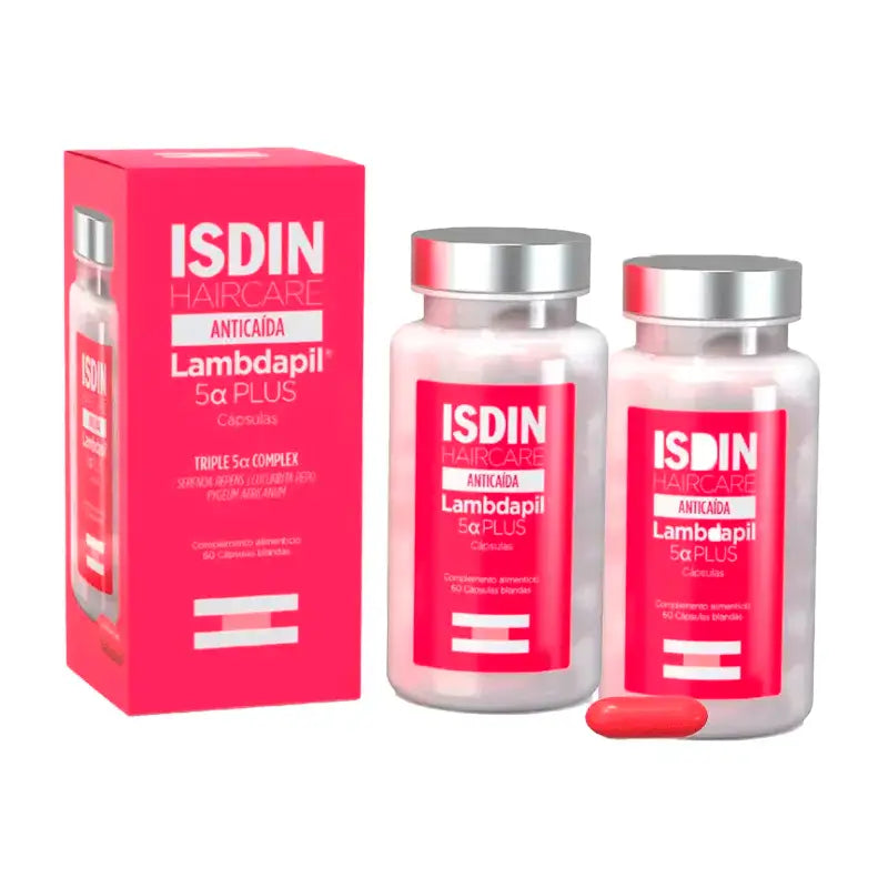 Isdin Lambdapil Duplo 5Alfa Plus Capsules 2 x 60 Unités