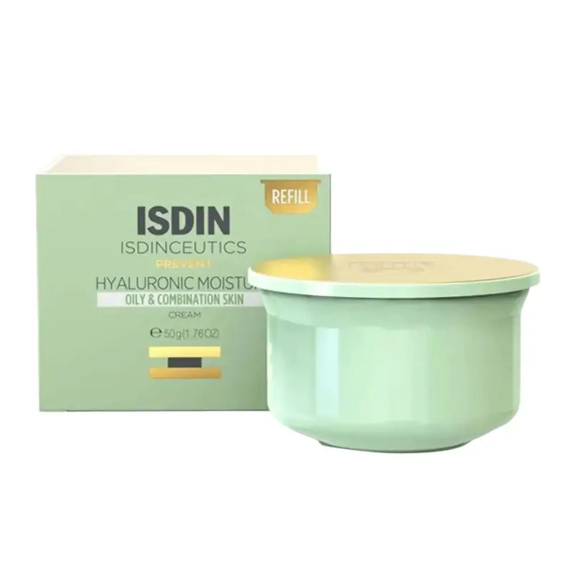Isdinceutics Crème Hyaluronique pour Peaux Grasses et Mixtes Recharge 50 Ml
