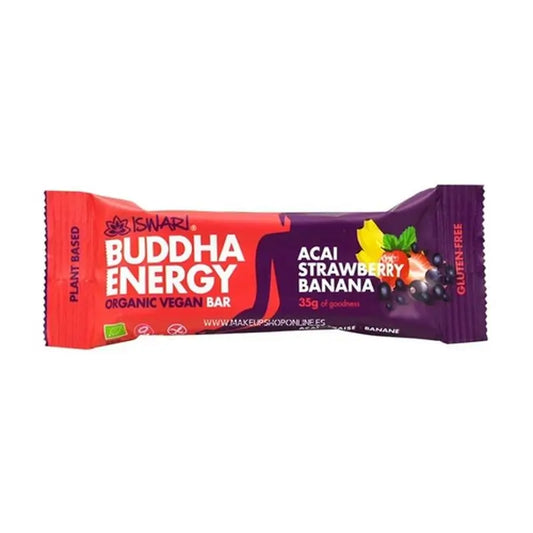 Iswari Buddha Energy Barre Açai Fraise Banane, 47 g