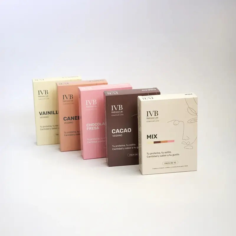 Ivb Wellness Lab Go&Start Line Bâtons aromatisés à la vanille (Vegan), 10 bâtons