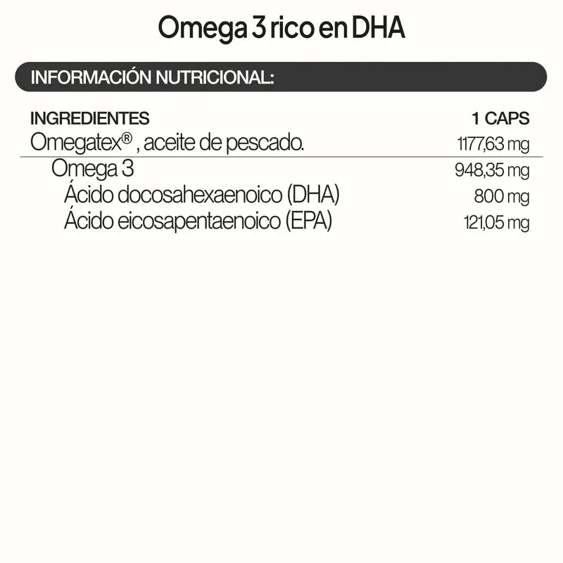 Ivb Wellness Lab Oméga 3 riche en DHA, 30 gélules