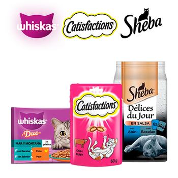CATISFACTIONS, WHISKAS Y SHEBA HASTA 35% DTO. GATO - ANIVERSARIO - SEMANA MASCOTA (31 OCTUBRE 2026)
