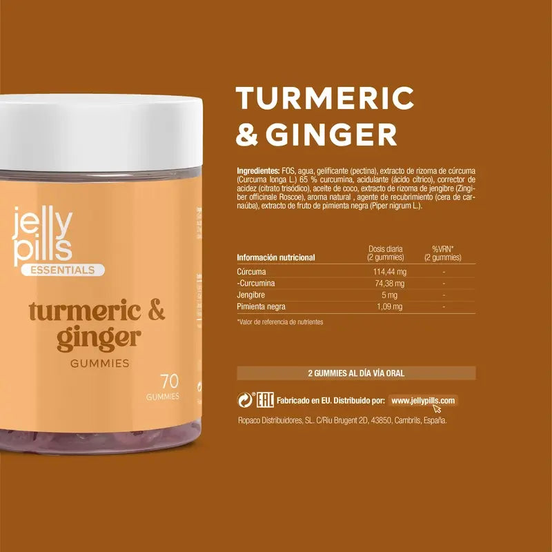 Jelly Pills Curcuma , 70 gommes