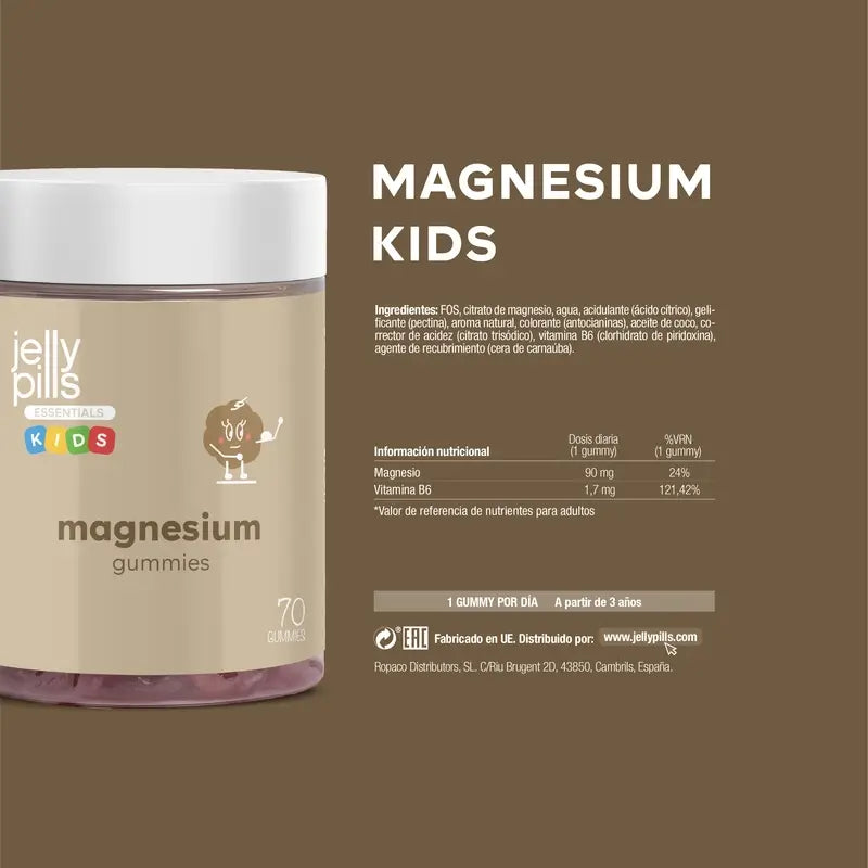 Jelly Pills Magnésium Kids , 70 gummies
