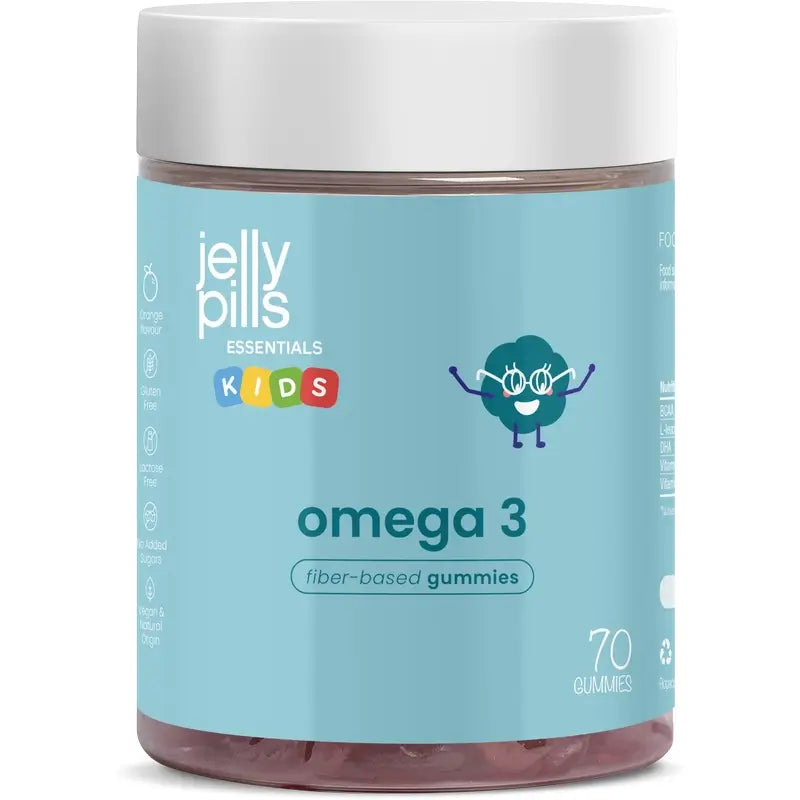 Gélules gélifiées Omega Kids à l'orange, 70 unités