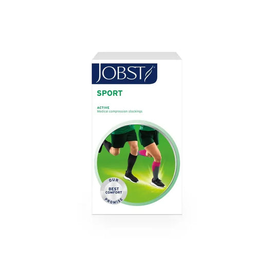 Chaussettes de sport Jobst, noires/grises, 15-20 mmhg