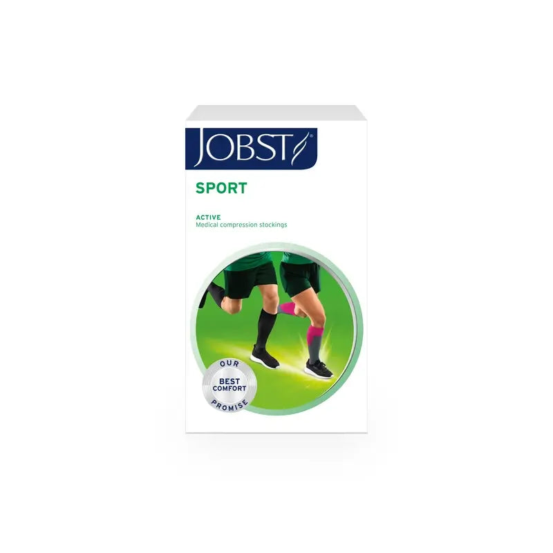 Chaussettes de sport Jobst, noires/grises, 20-30 mmhg