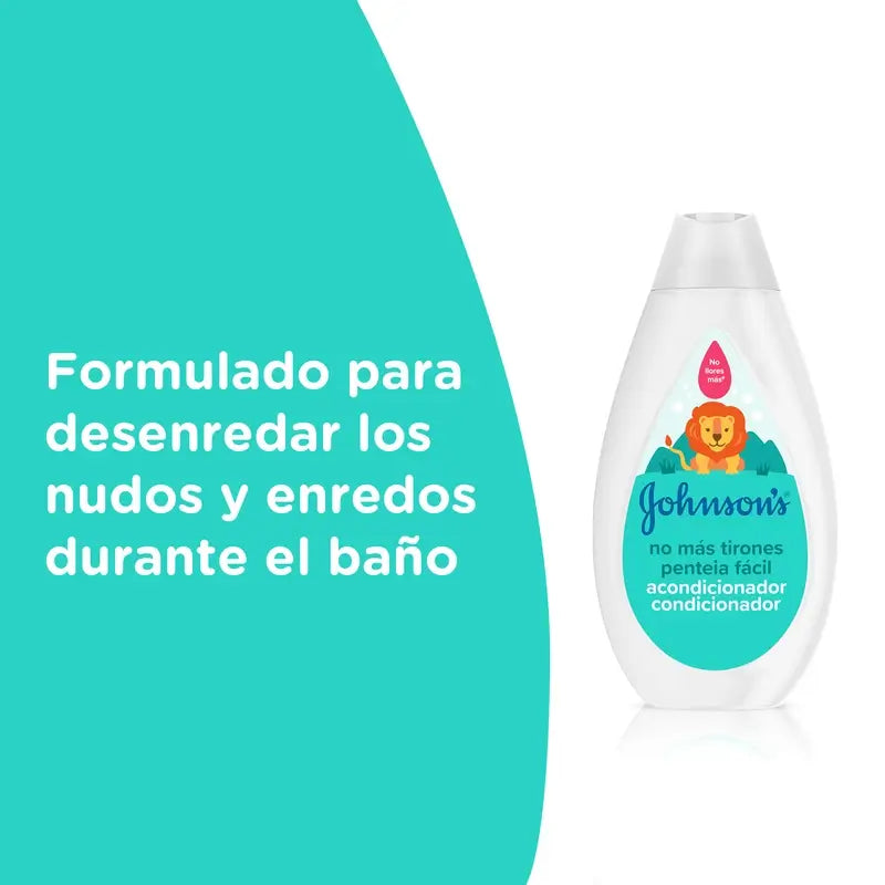 Après-shampooing démêlant Johnson's Baby, cheveux longs ou frisés, sans larmes, hypoallergénique, 500 ml