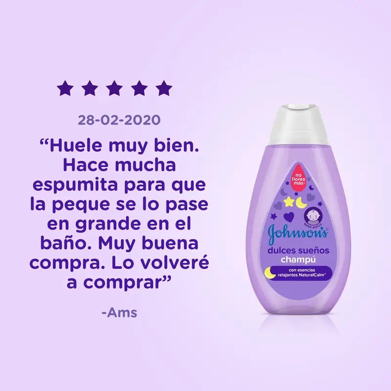 Johnson's Baby Sweet Dreams, Naturalcalm Shampooing relaxant, lavande et camomille, 300 ml