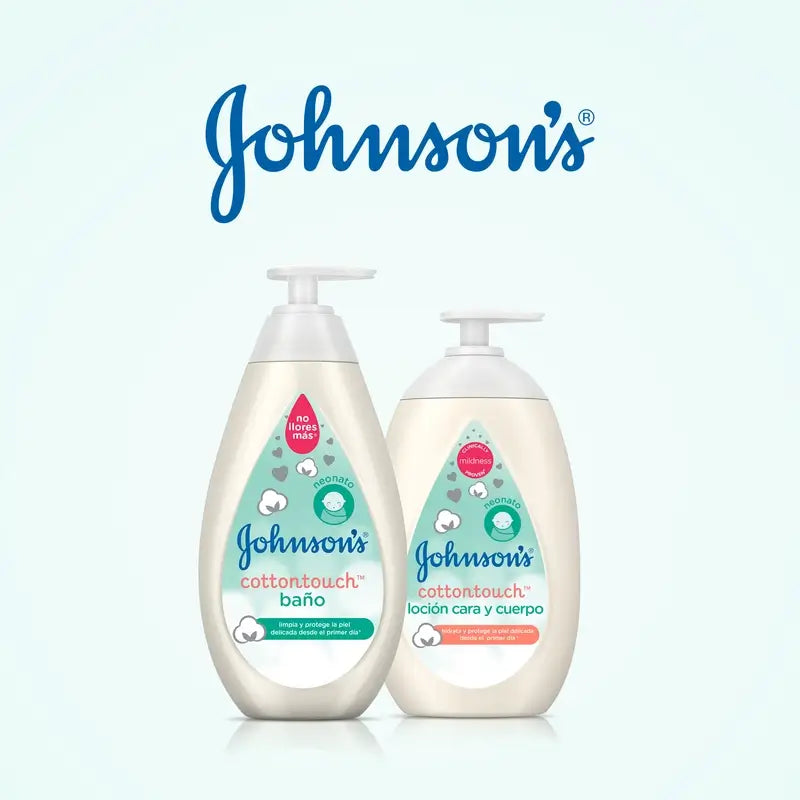 Gel de bain Johnson's Baby Cottontouch, pour bébés et nouveau-nés, peau fine et délicate, avec du coton pur, 500 ml