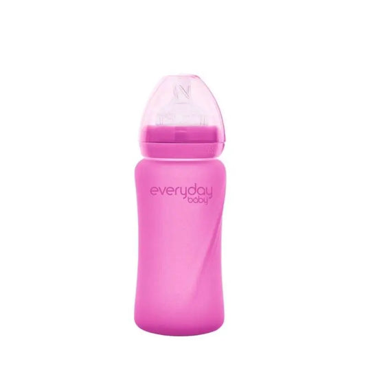 Joykids Biberon en verre 240Ml Fuchsia Thermos Everyday Baby