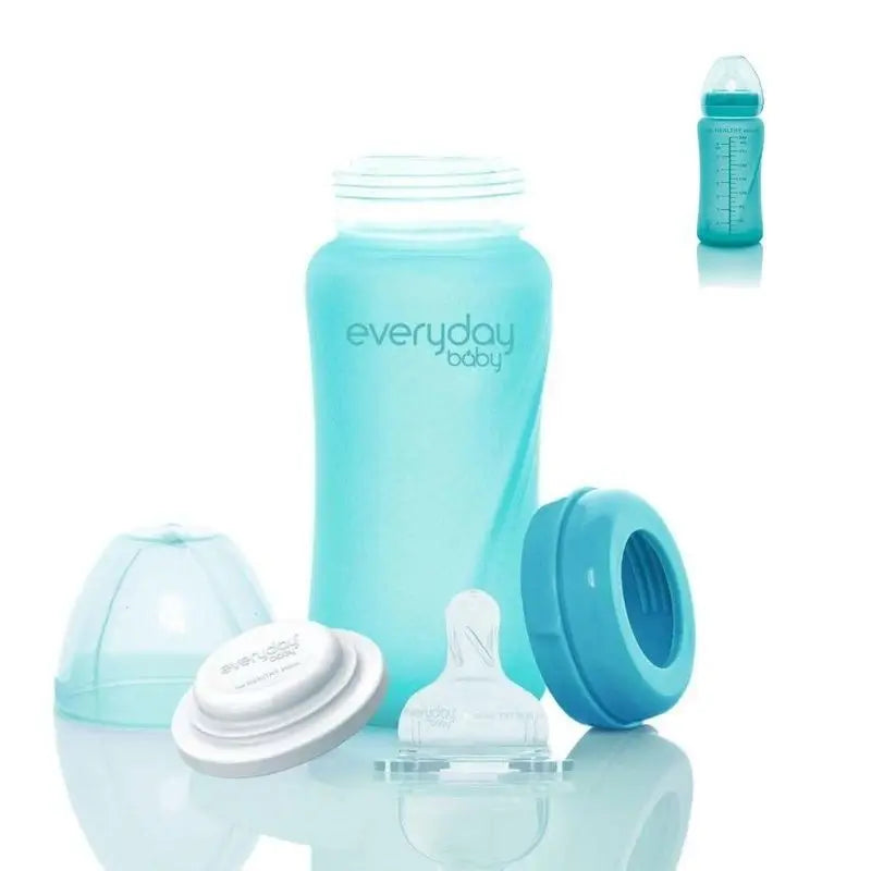 Joykids Biberon 240Ml Turquoise Verre Thermos Everyday Baby