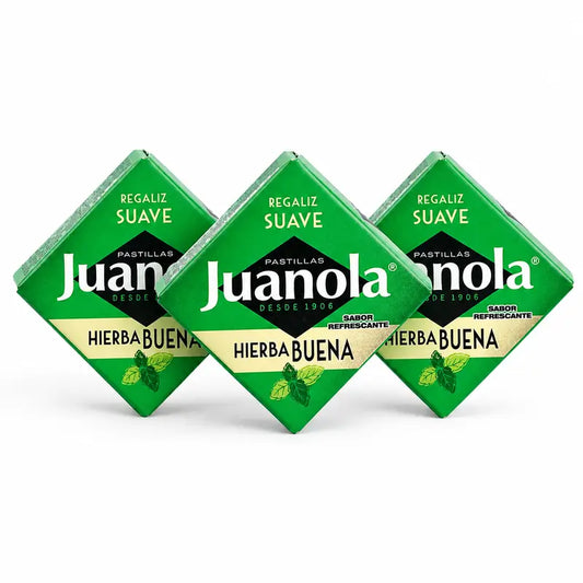 Juanola Pastilles à la menthe poivrée, lot de 3 x 5,4 g