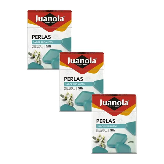 Juanola Perles balsamiques à l'eucalyptus, 3 x 25 g