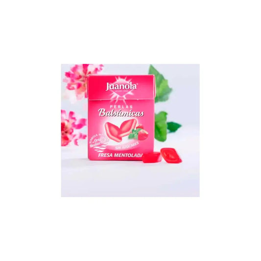 Juanola Balm Pearls Strawberry Mentholated, 25gr