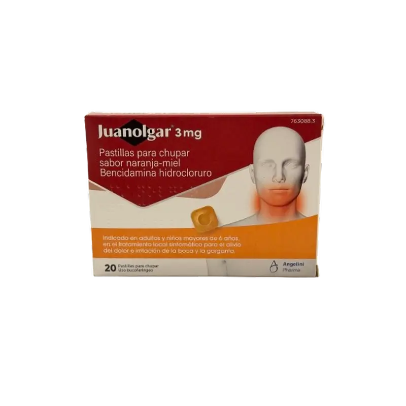 Juanolgar 3 Mg Pastilles aromatisées à l'orange et au miel, 20 Pastilles