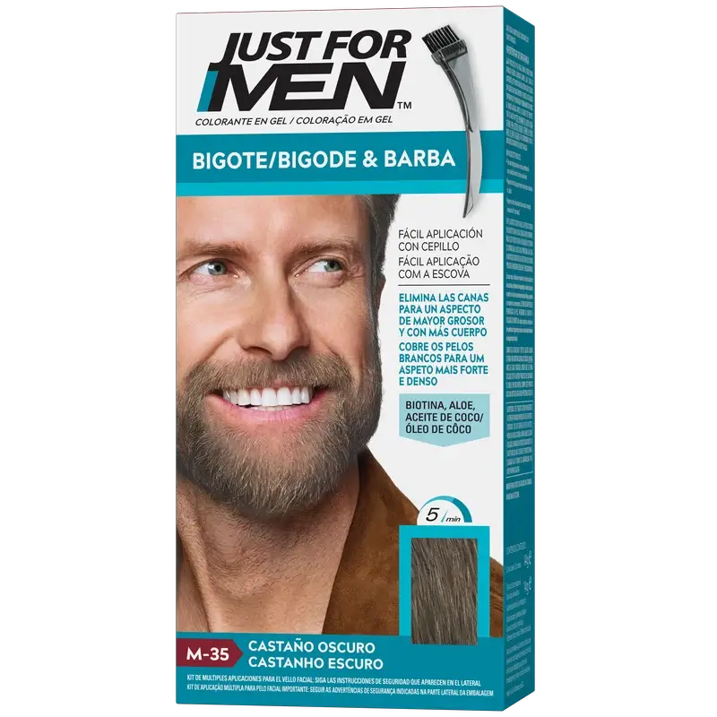 Just For Men Moustache et barbe brun foncé