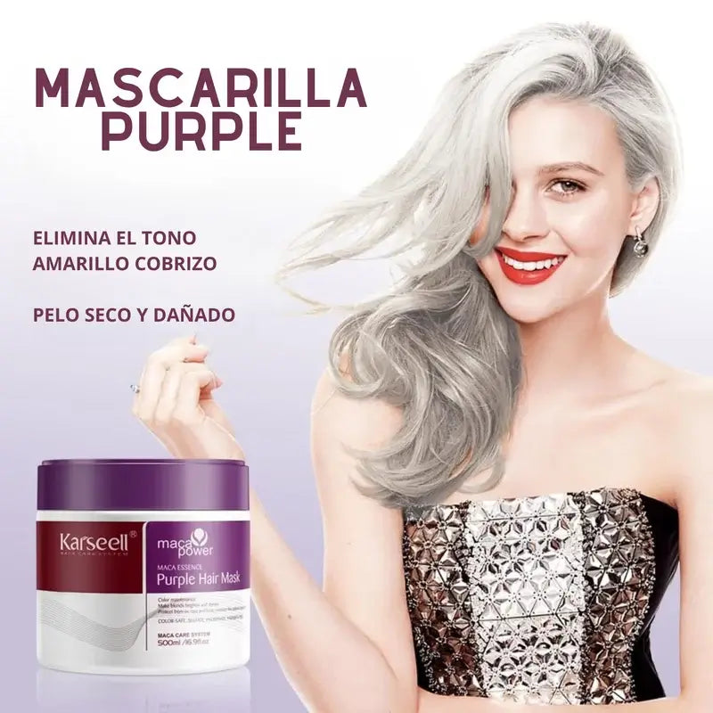 Masque capillaire violet de Karseell, 500 ml