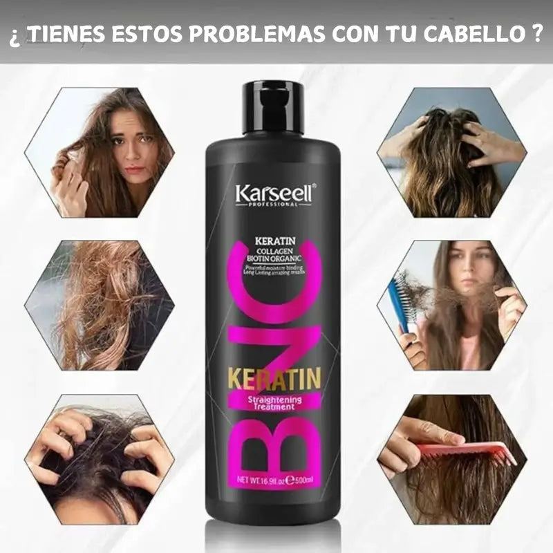 Karseell Keratin Hair Straightener White , 500 ml