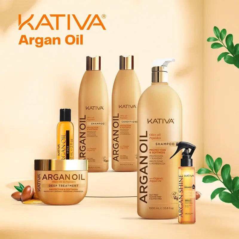 Kativa Argan Olive Peptides Shampooing, 500 ml