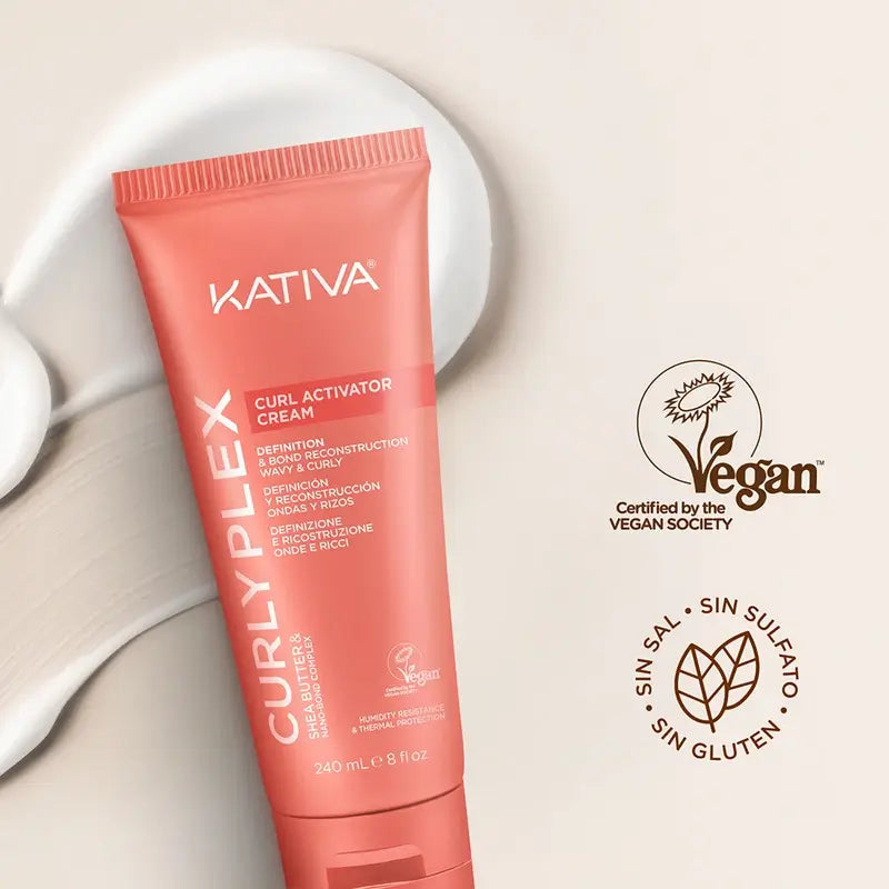 Kativa Curly Plex Crème activatrice de boucles, 240 ml