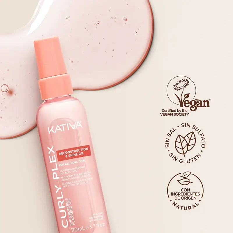 Kativa Curly Plex Reconstruct & Shine Oil , 110 ml