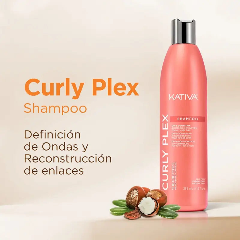 Kativa Curly Plex Shampooing, 355 ml