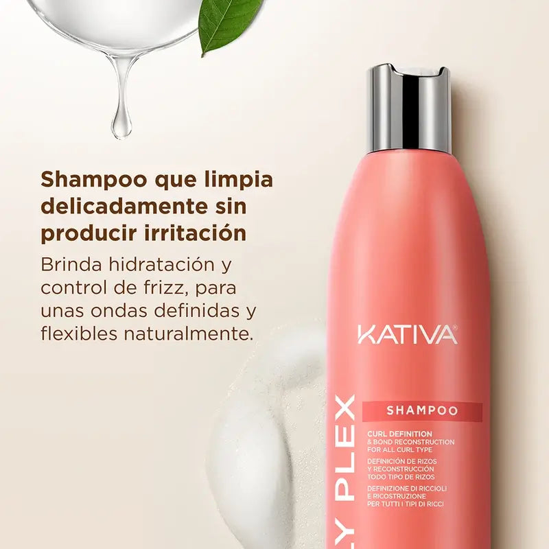 Kativa Curly Plex Shampooing, 355 ml