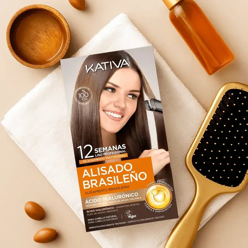 Kativa Kit de lissage à la kératine avec acide hyaluronique