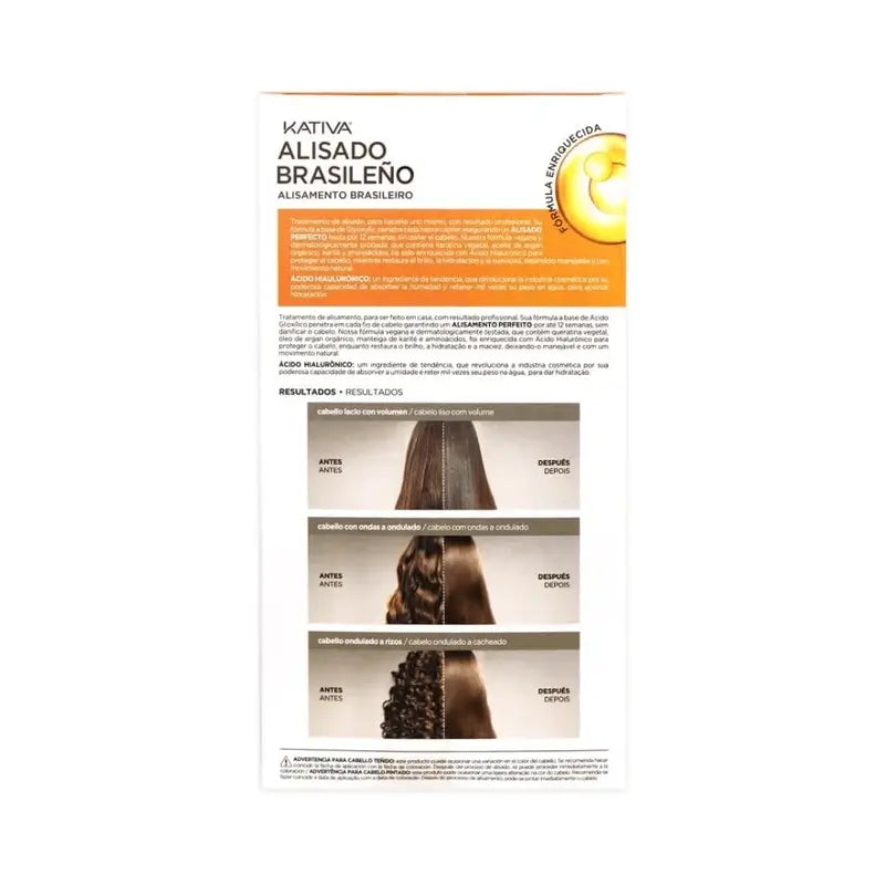 Kativa Kit de lissage à la kératine avec acide hyaluronique