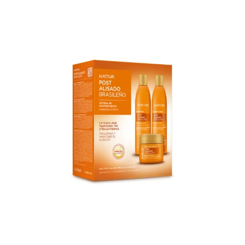 Kit de lissage brésilien Kativa Post, 3 pièces