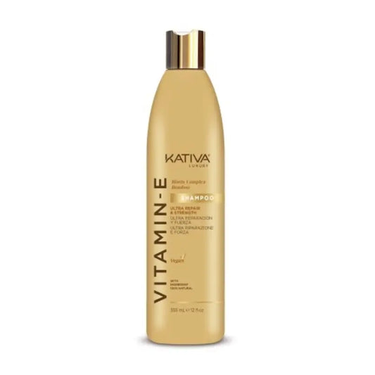 Kativa Shampooing Bambou à la vitamine E et à la biotine, 355 ml