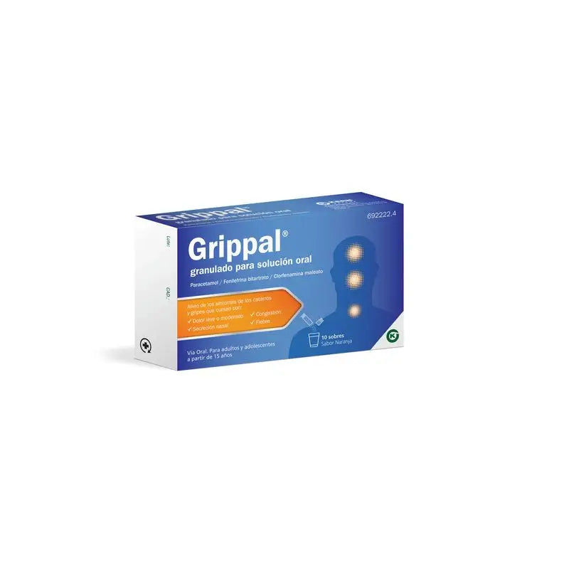 Grippal Oral Solution Orange 10 sachets Granules