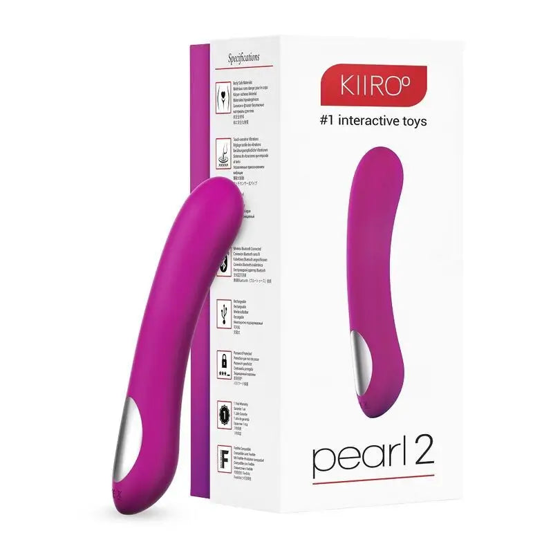 Kiiroo Pearl 2 Teledildonic Advanced G Spot Vibrator Lilas
