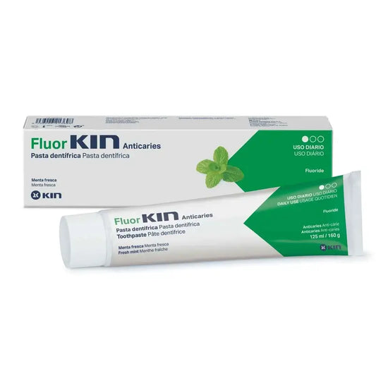KIN Fluorkin Anticaries Pâte à la menthe poivrée, 125 ml