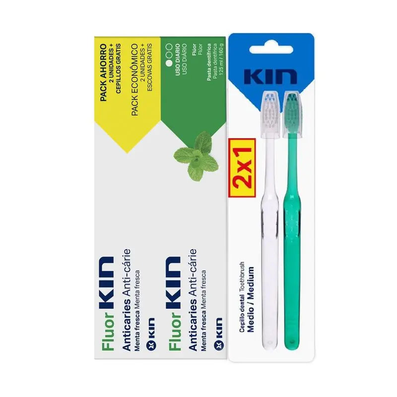 KIN FluorkIN 125 Pack 2 pièces + Pinceau moyen 2X1
