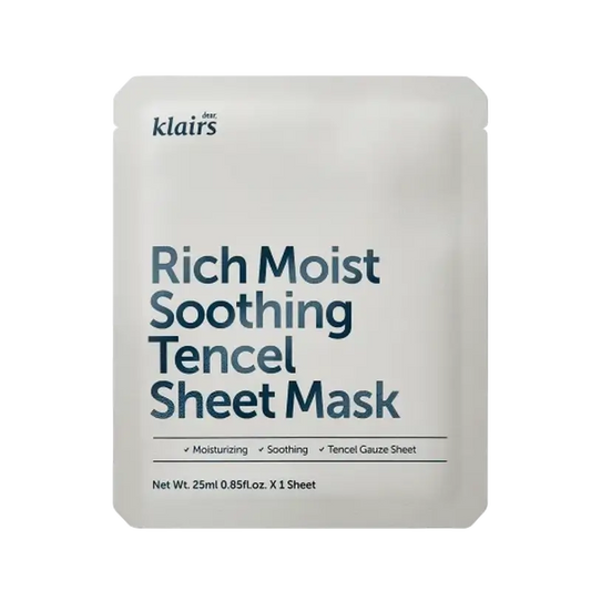 Klairs Rich Moist Soothing Tencel Sheet Mask, 25 ml