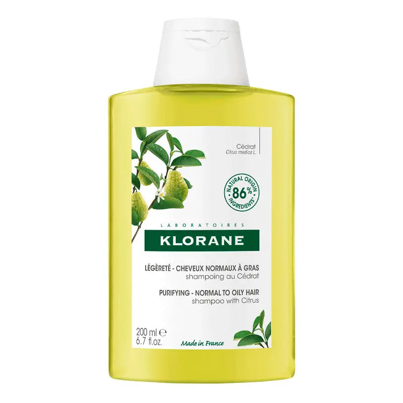 Klorane Citron Shampoo For Oily Hair 200 Ml