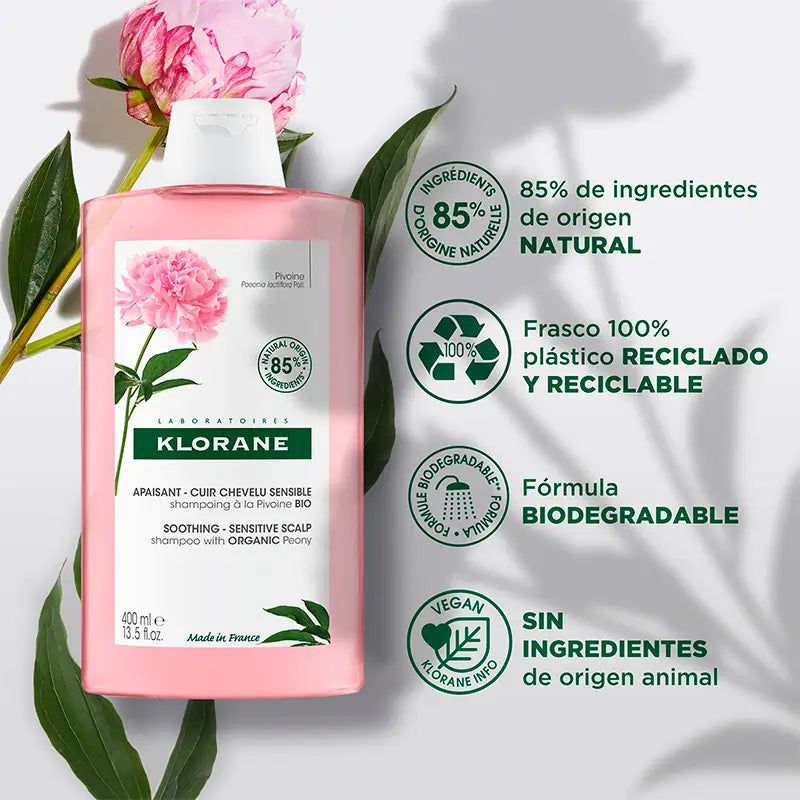 Klorane Shampooing à la pivoine bio 400 ml
