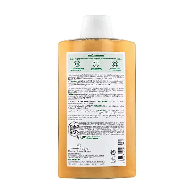 Klorane Shampooing à la mangue 400 ml