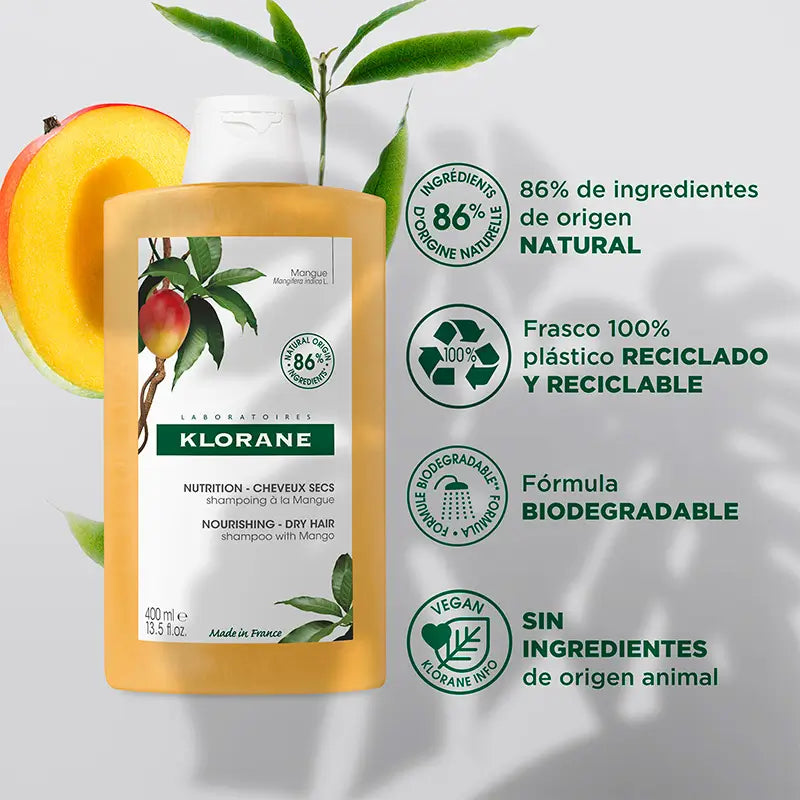 Klorane Shampooing à la mangue 400 ml