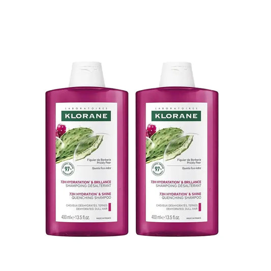 Klorane Shampooing Figue Barbare, 2X400 Ml