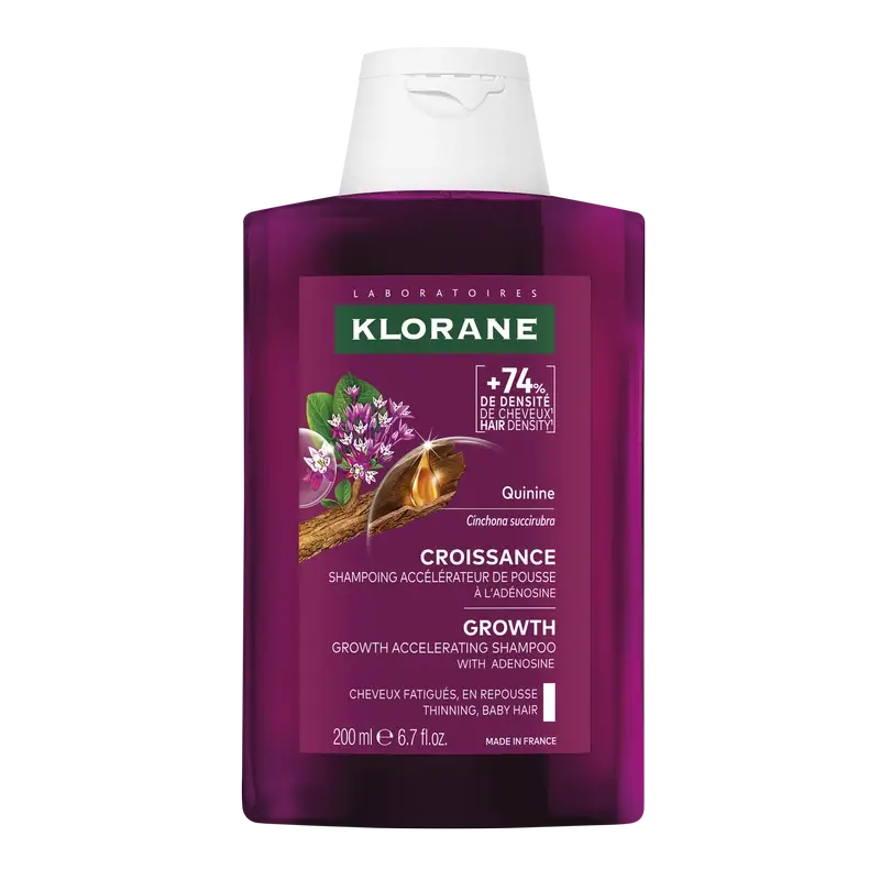 Klorane Growth Shampooing accélérateur de croissance, 200 ml